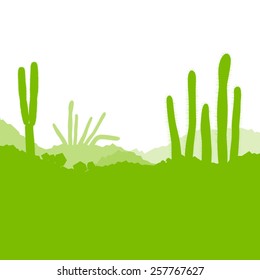 Cactus desert ecology concept