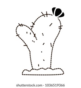 cactus desert isolated icon