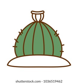 cactus desert isolated icon