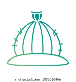 cactus desert isolated icon