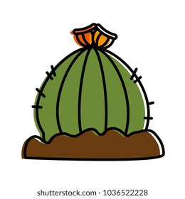 cactus desert isolated icon