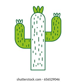 cactus desert isolated icon