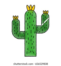 cactus desert isolated icon