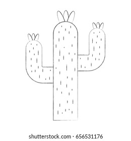 cactus desert isolated icon