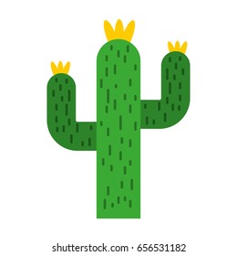 cactus desert isolated icon
