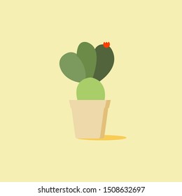 Cactus, desert plant flat icon, vector sign, Cactus colorful pictogram. Symbol, logo illustration. Flat style design