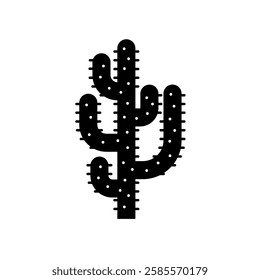 Cactus Desert  Plant Silhouette Icon Design