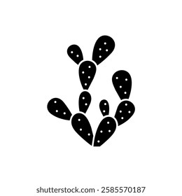 Cactus Desert  Plant Silhouette Icon Design