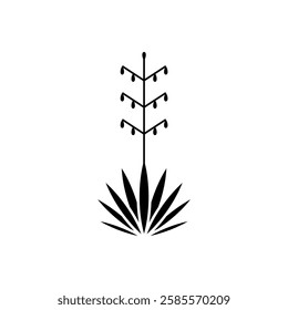 Cactus Desert  Plant Silhouette Icon Design