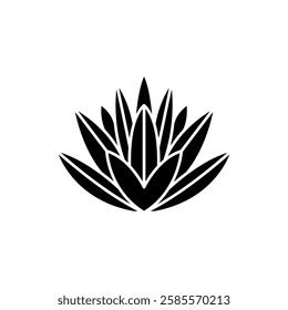 Cactus Desert  Plant Silhouette Icon Design