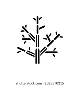 Cactus Desert  Plant Silhouette Icon Design