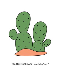 Cactus desert summer clip art illustration vector. Doodle cactus coloring pages for kids. Trace and color cactus. Desert cactus Coloring Pages. Fun summer desert plant worksheet for kids.