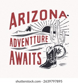 cactus desert vintage T-shirt print, Desert Dreamer Texas, western soul, t-shirt design, women's graphic tee, American desert adventure typography design vector Western desert artwork design. 