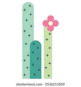 Ilustración de fondo de activo de elemento de diseño de cactus