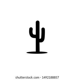 Cactus Design Silhouette Black Vector Stock Vector (royalty Free 