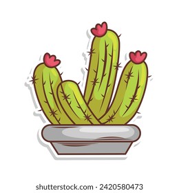 cactus doodle art illustration design