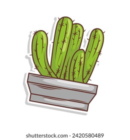 cactus doodle art illustration design