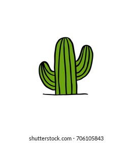 cactus doodle icon