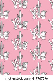 Cactus fashion pattern texture