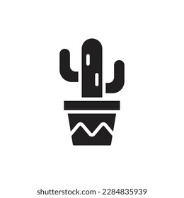 Cactus Filled Icon Vector Illustration