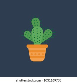Cactus flat icon