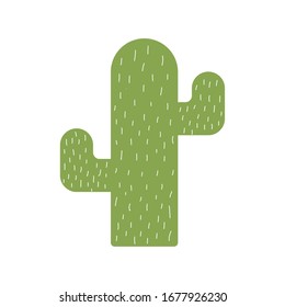 Cactus flat style icon design, Plant desert nature tropical summer mexico and western theme Vector illustration