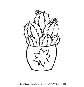 Cactus Flower, Clip Art Vector