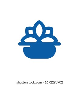 Flor de cactus con iconografía minipot