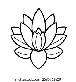 cactus flower vector on white background