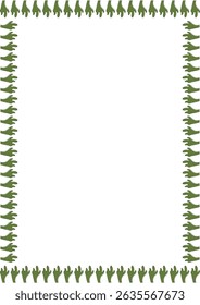 Cactus frame. Wild west Arizona border with empty space for your text