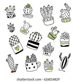Cactus freehand draws