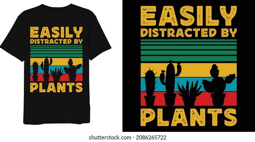 cactus graphic vintage t-shirt design