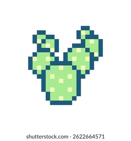 cactus green plant pixel art
