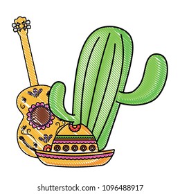 cactus and guitar design
