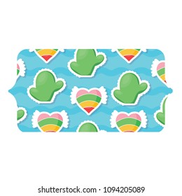 cactus and hearts pattern