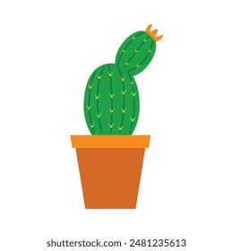 Cactus Home Plant Icon Illustrations set includes versatile and chic cactus designs, perfect for home decor and botanical themes.