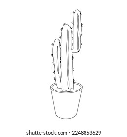 cactus houseplant icon vector illustration design