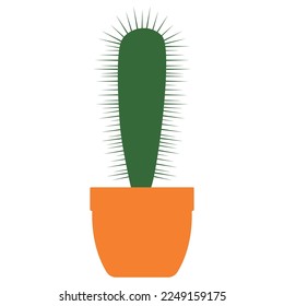 cactus houseplant icon vector illustration design