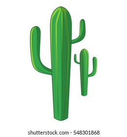 Cactus icon. Cartoon illustration of cactus vector icon for web