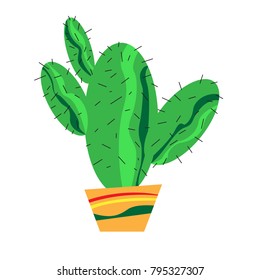 Cactus icon, Cinco de mayo, Vector illustration