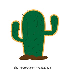 Cactus icon, Cinco de mayo, Vector illustration