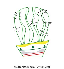 Cactus icon, Cinco de mayo, Vector illustration