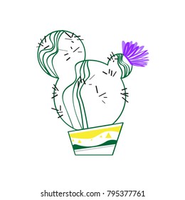 Cactus icon, Cinco de mayo, Vector illustration