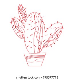 Cactus icon, Cinco de mayo, Vector illustration
