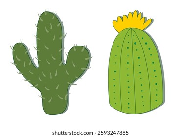 Cactus Icon Collection Set  Illustration 