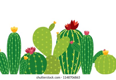 Cactus Icon Collection Set Vector Illustration EPS10