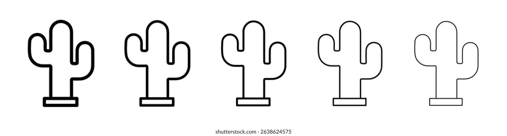 Cactus icon concept. graphic design, logo, Web, UI.