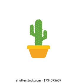 Cactus icon design template vector isolated illustration