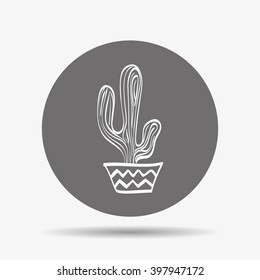 Cactus icon design, vector illustration