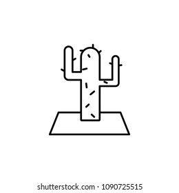 cactus icon. Element of travel icon for mobile concept and web apps. Thin line cactus icon can be used for web and mobile. Premium icon on white background
